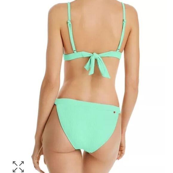 Red Carter Women's Green Textured Bikini Bottom - Picture 7 of 9